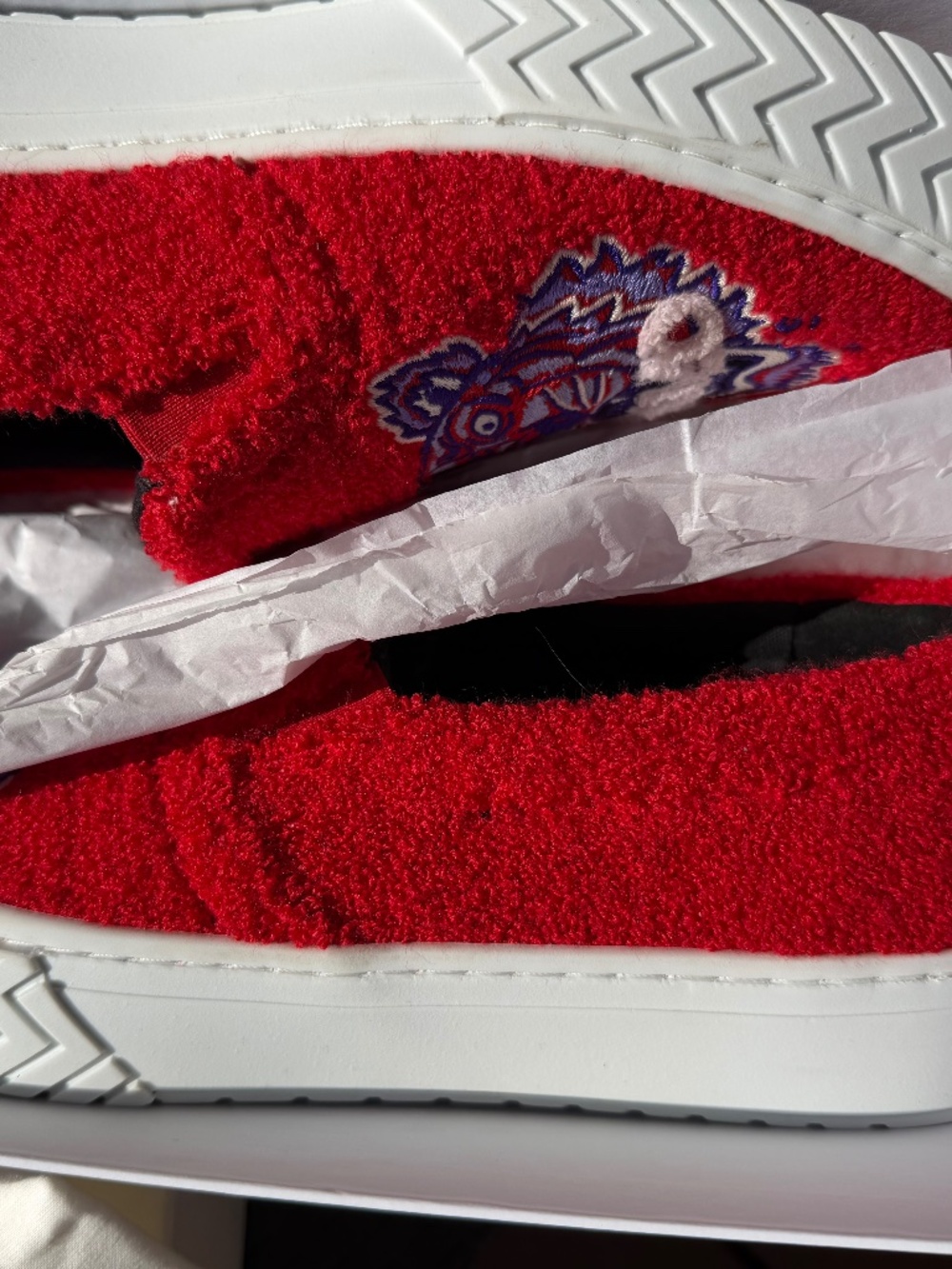 Kenzo K-Skate Tiger Head Towel Slip-On Sneakers - Picture 6 of 8